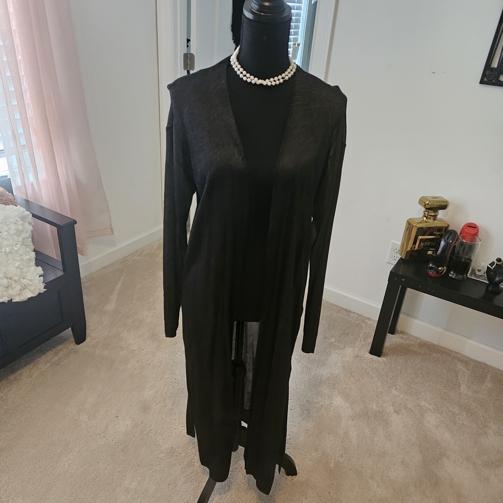 Michael Kors Black Long Cardigan